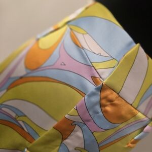 Zara Yellow and Orange Jumpsuit with Retro Geometric Design